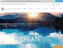 Tablet Screenshot of creatingwellnesscenter.com